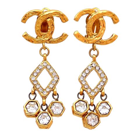 buy used chanel ear rings|chanel earrings for women.